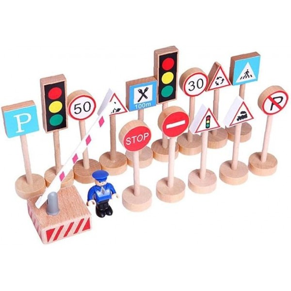 Anaokulu Ahşap Trafik İşaretleri