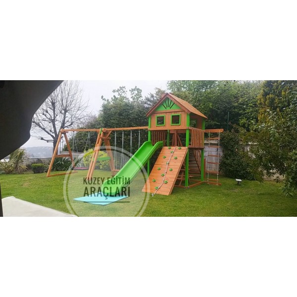 Ahşap Dış mekan Oyun Parkı