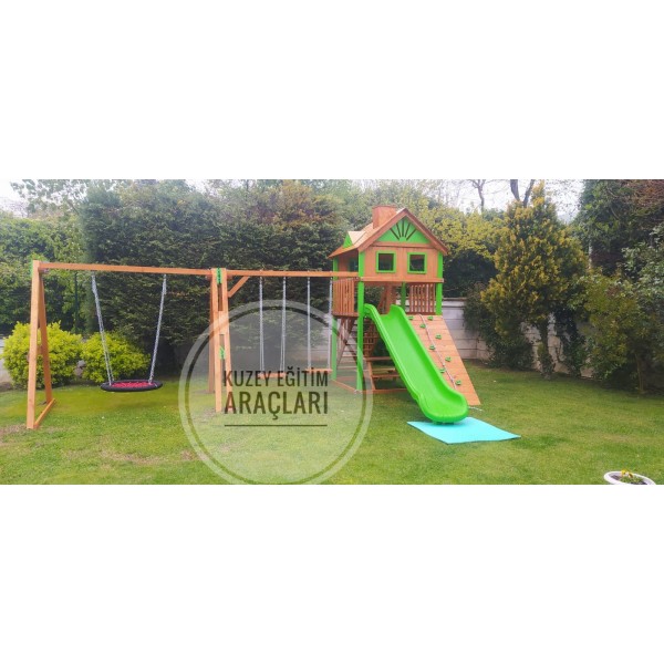 Ahşap Dış mekan Oyun Parkı