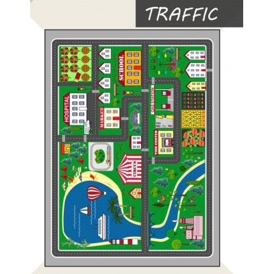 Anaokulu trafik halı modeli 140*190 cm  