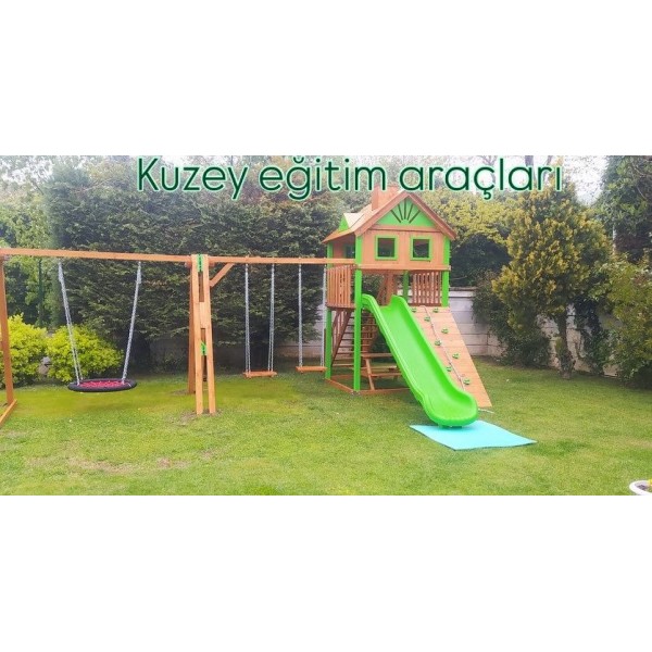 Ahşap Dış mekan Oyun Parkı