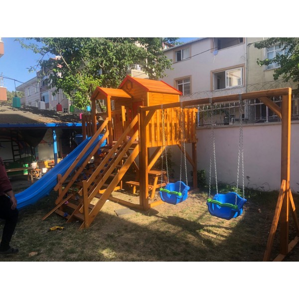 Ahşap Çocuk Oyun Parkı