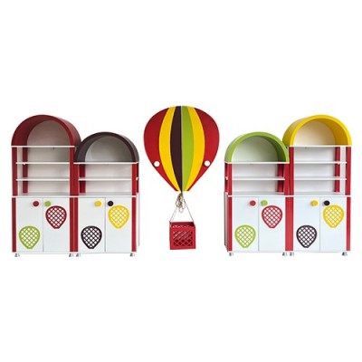 Balon Figürlü Dolap Seti