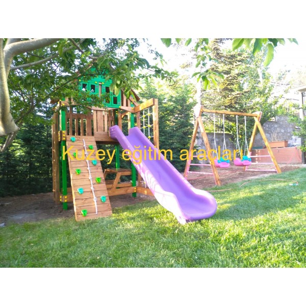 Ahşap Çocuk Oyun Parkı