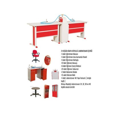 Laboratuvar Kimya & Biyoloji  24 Kişilik