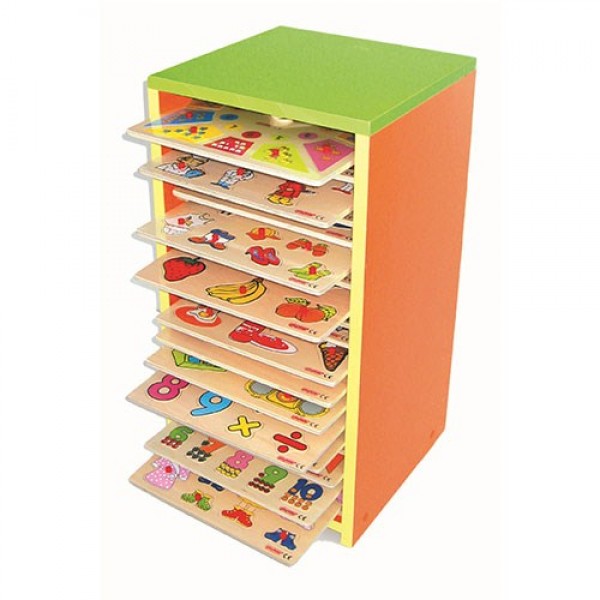 Anaokulu 20'li Puzzle Dolabı