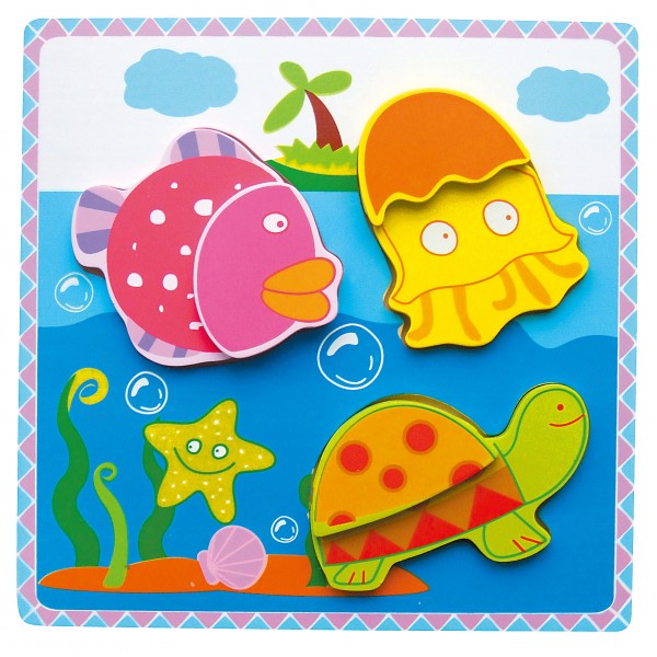 Mutlu Deniz 3D Puzzle: Deniz Altında Eğlenceli Keşif