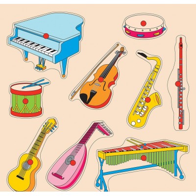 Ahşap Puzzle Müzik Aletleri  