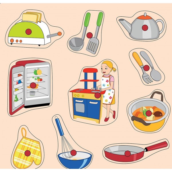 Ahşap Puzzle Mutfağımız