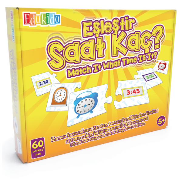 Saat Öğrenme Eğlencesi - Eşleştir Saat Kaç Oyunu