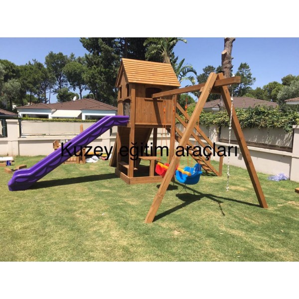 Ahşap Çocuk  Oyun Parkı
