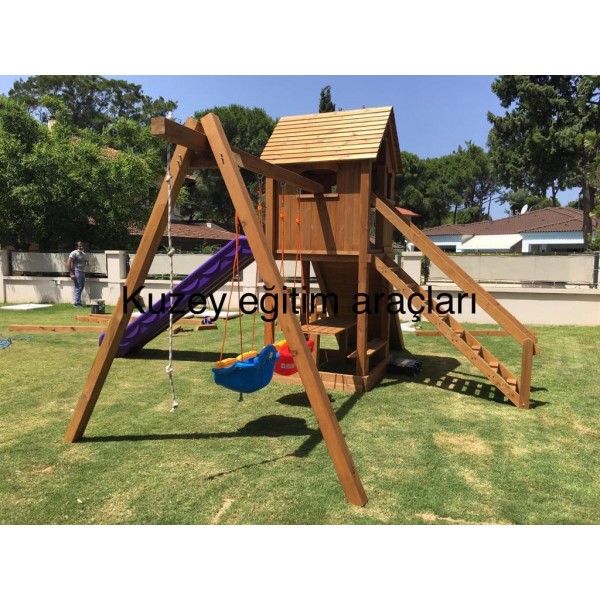 Ahşap Çocuk  Oyun Parkı