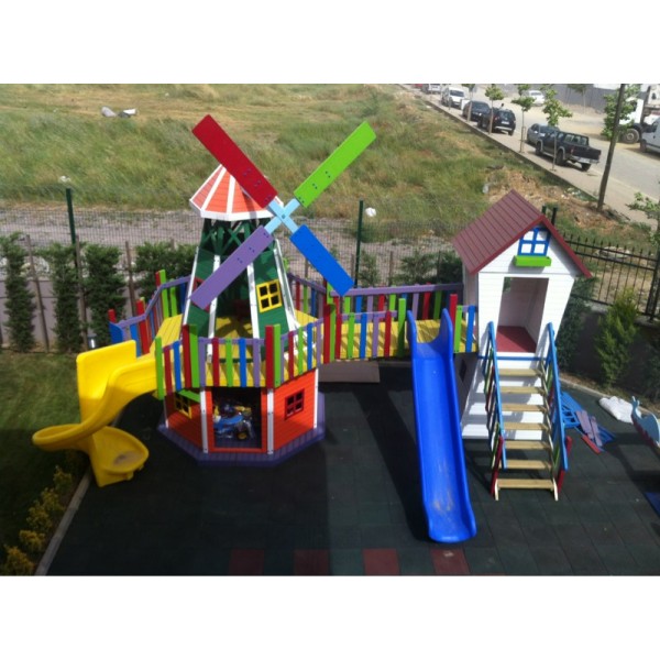 Ahşap Çocuk Oyun Parkı Değirmen