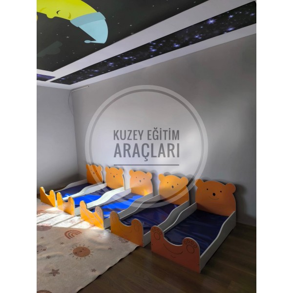 Ayıcıklı Ahşap Yatak