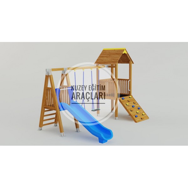 Ahşap Çocuk Oyun Parkı