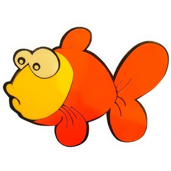 Ahşap  Balık Figürü  35 cm