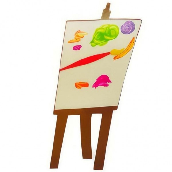 Ahşap Ressam Tahtası Figür 66 Cm