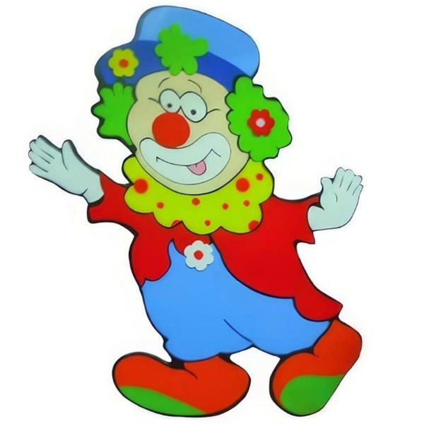 Palyaço Ahşap Figür 90 Cm