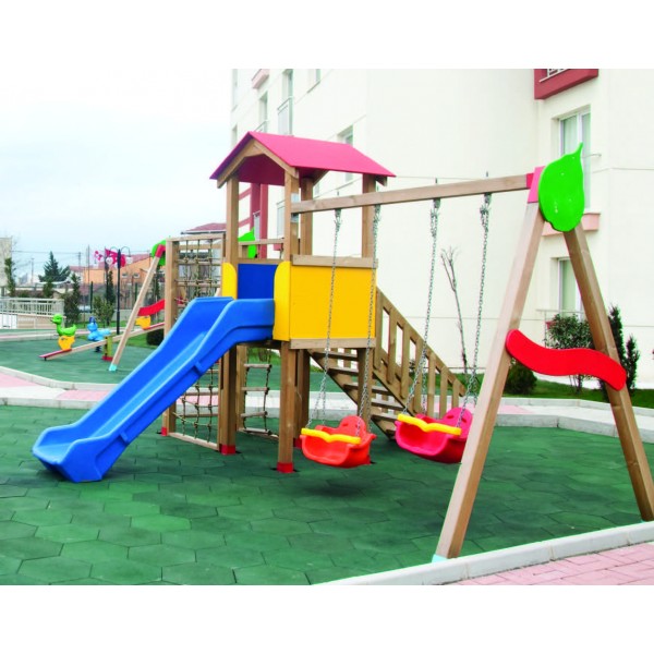 Ahşap Çocuk Oyun Parkı