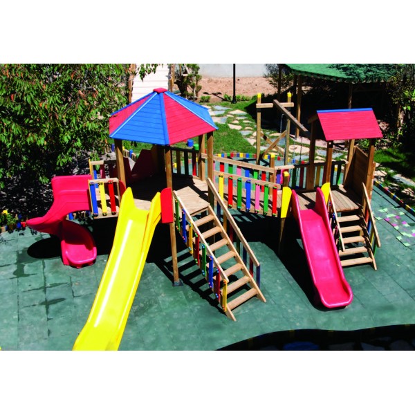 Ahşap Çocuk Oyun Parkı