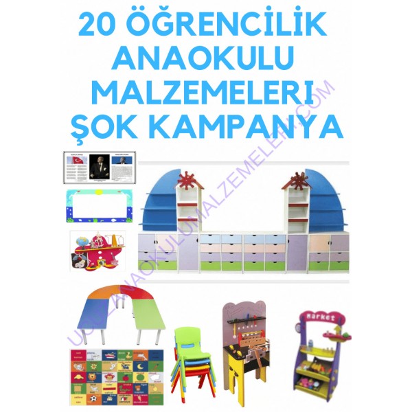 Eğlenceli ve Düzenli Eğitim: Anaokulu Sınıfı Konsepti 20 Kişilik