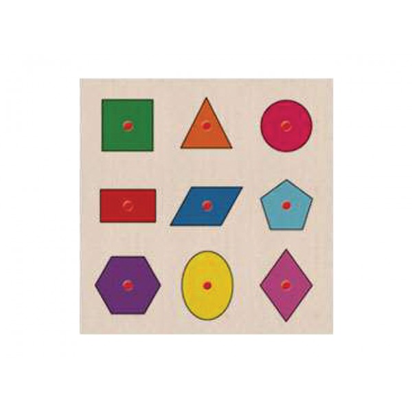 Ahşap Puzzle Geometrik Şekiller