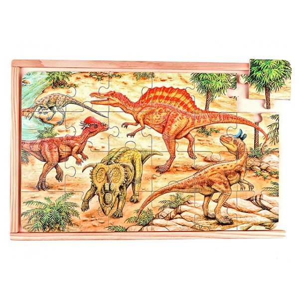 Dinozor Temalı 24 Parçalı Puzzle
