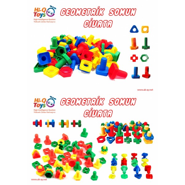 Geometrik Somun Civata Seti: Uzayı Keşfet, Yaratıcılığını Geliştir!