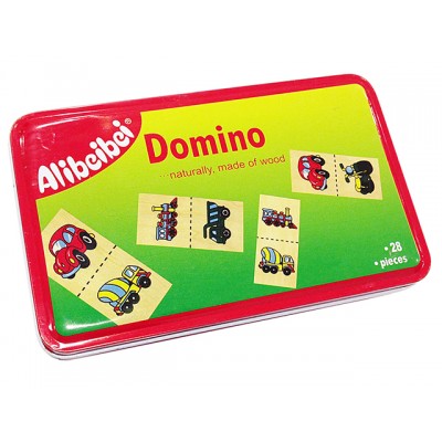 Metal Kutulu Ahşap Domino