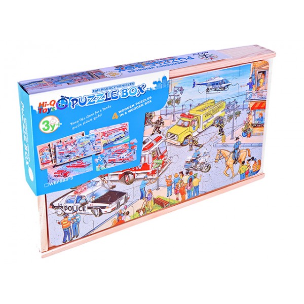Taşıtlar Tema Puzzle 4 lü (WEP083A)
