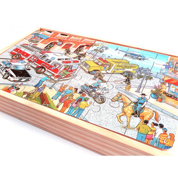 Taşıtlar Tema Puzzle 4 lü (WEP083A)